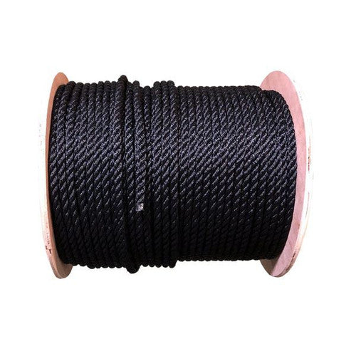 Gen3 Marine Black 3-Strand Twisted Bulk Line - Per Foot