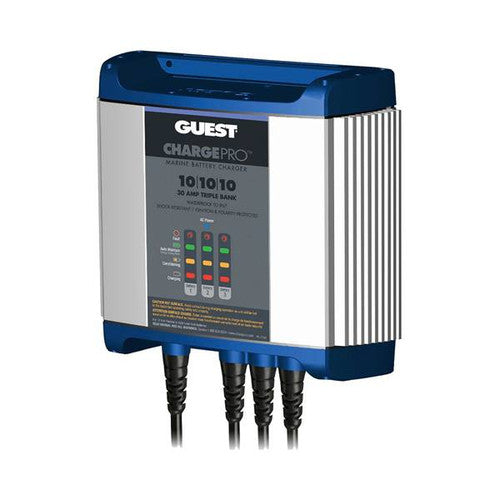 Guest On-Board Battery Charger - 30A - 3-Bank