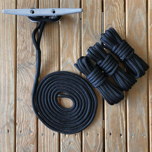 Gen3 Marine Double Braid 3/8" Dock Line - Black (4 Pack)